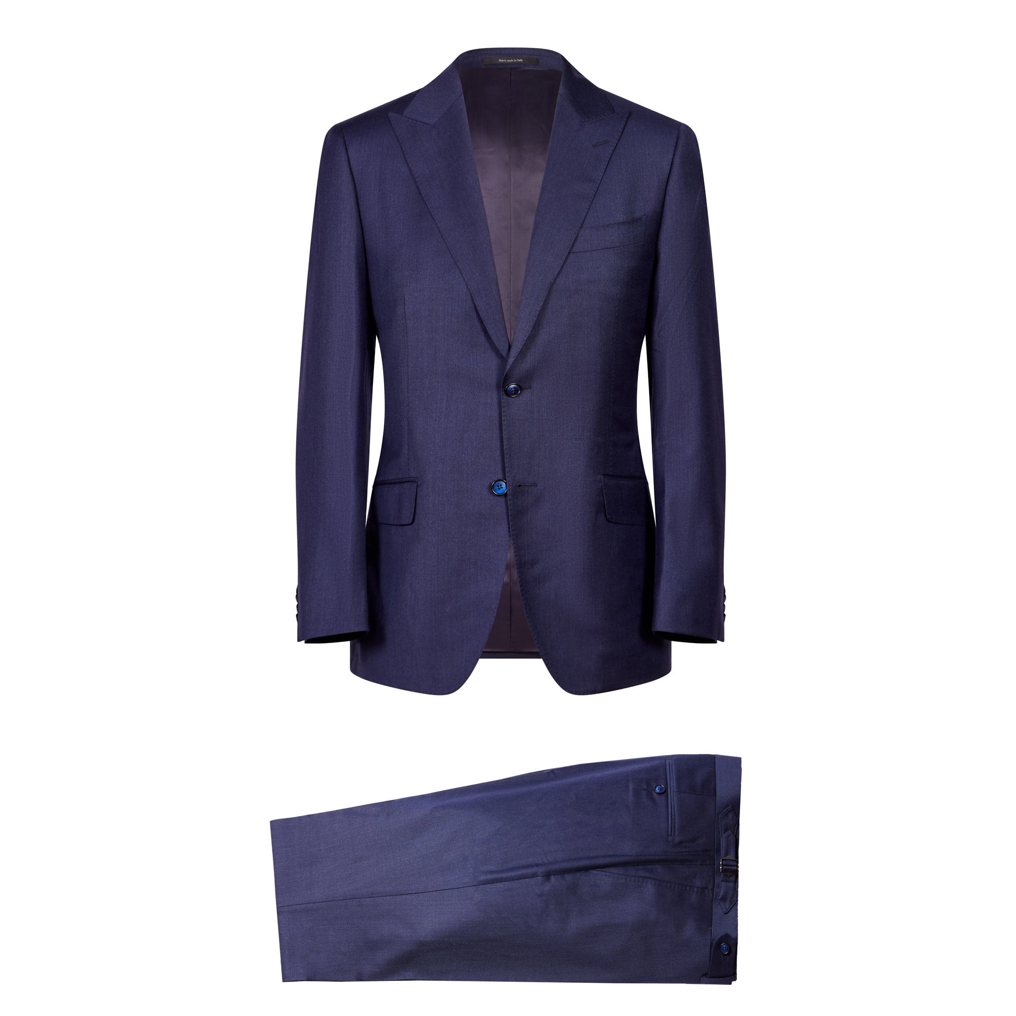 Premium Wool Suit for Men - Navy Blue Business Formal Attire - Perfect for Office, Weddings & Special Occasions
