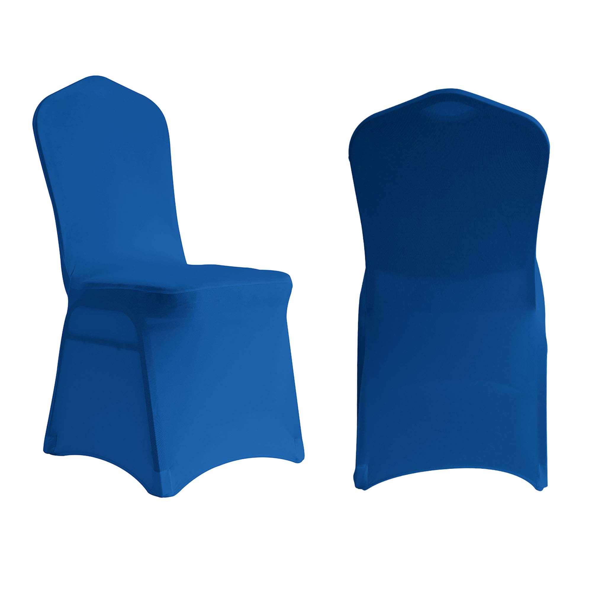 Royal Blue Spandex Chair Covers 20-Pack - Stretchable Universal Banquet Chair Slipcovers for Weddings, Parties & Events - Perfect for Home, Restaurant, and Venue Decorations