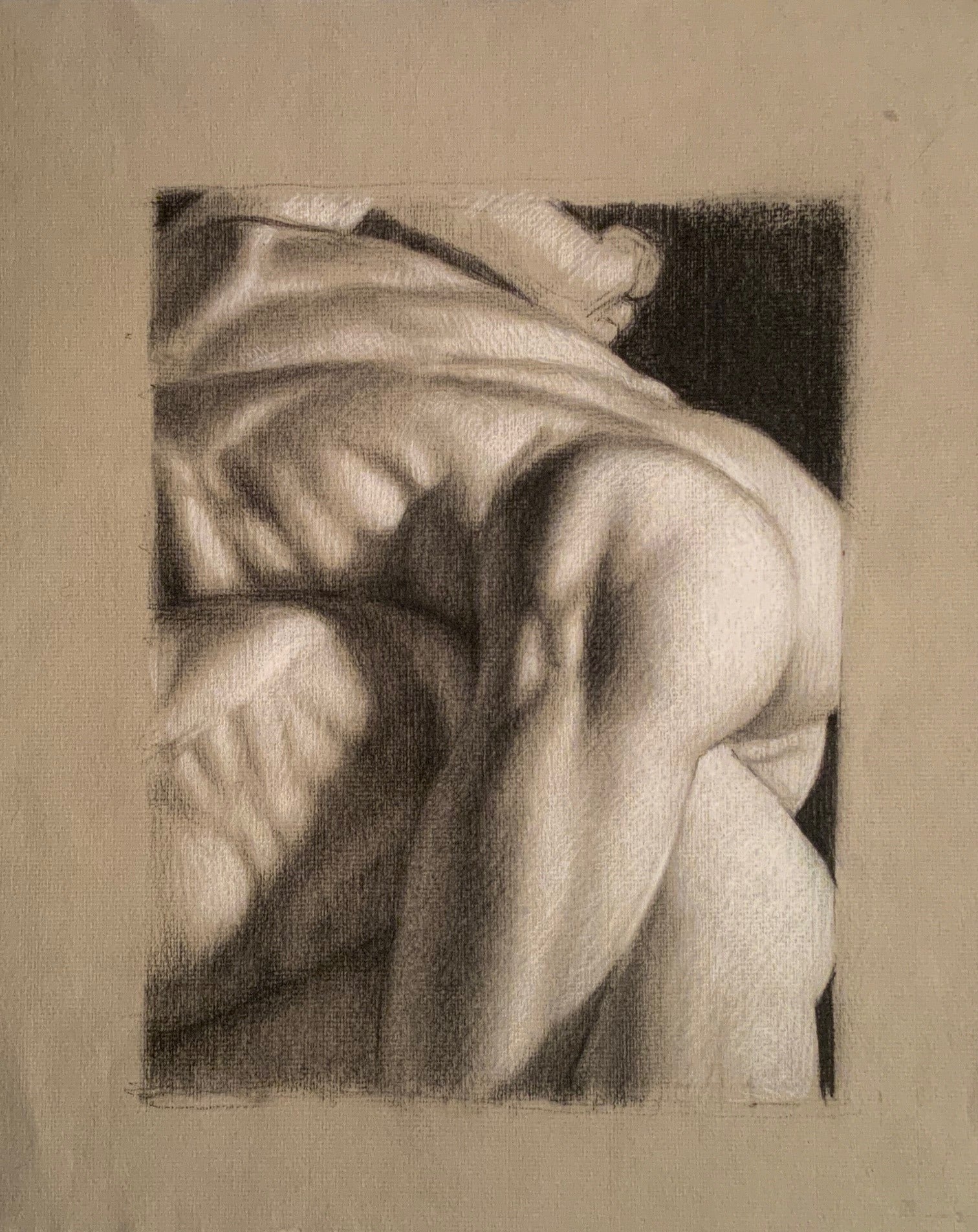 Roberto Osti: Wrestlers (Detail) - Fine Art Print for Home Decor, Office, and Gym Wall Art - Perfect for Sports Enthusiasts and Wrestling Fans