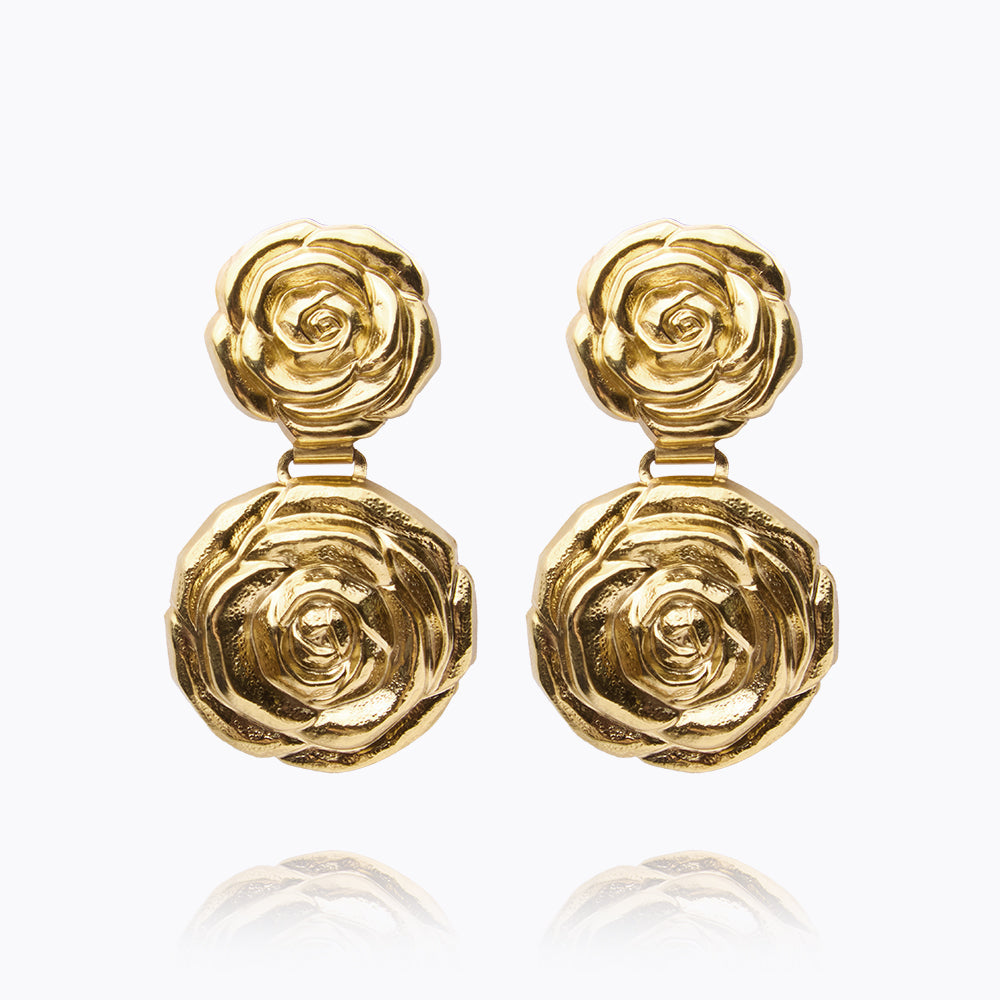 Rosita Grande Earrings for Women - Elegant Dangle Hoop Earrings, Sterling Silver Jewelry Gift for Her | Perfect for Parties, Weddings & Everyday Wear