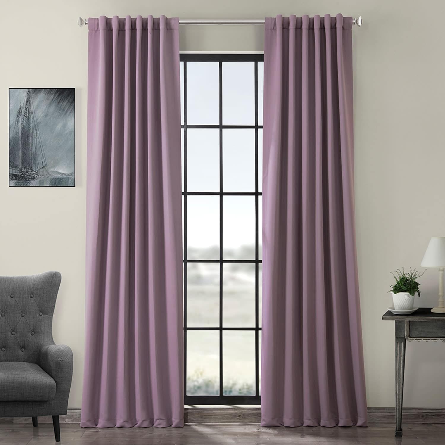 Blackout Curtains for Bedroom - Purple Rain Thermal Insulated Drapes for Noise Reduction & Light Blocking - Perfect for Nursery, Home Theater & Shift Workers