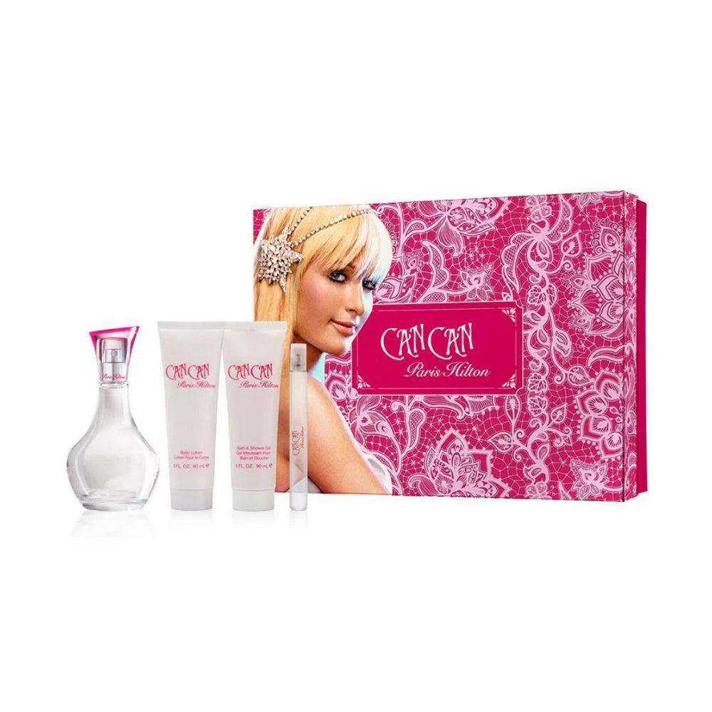 Can Can 4 Piece Eau de Parfum Set - 100ml Each | Long-Lasting Floral Fragrance for Women | Perfect for Daily Wear, Date Nights & Special Occasions