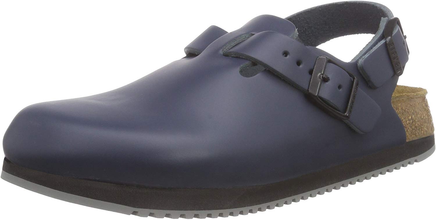 Birkenstock Tokio Super Grip Leather Sandals for Men & Women - Non-Slip Work Shoes with Arch Support - Perfect for Nurses, Chefs & Healthcare Professionals