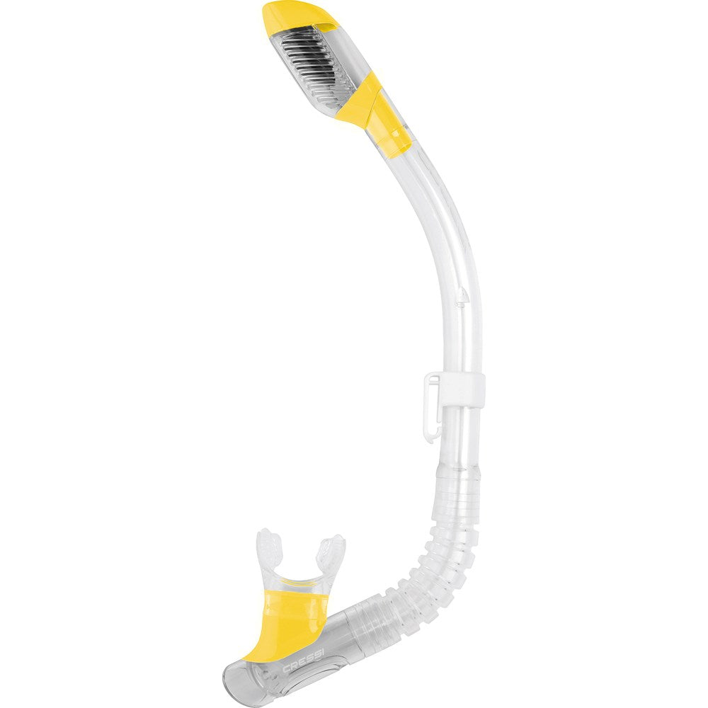 Cressi Minidry Dry Top Snorkel for Scuba Diving & Swimming - Anti-Splash Design for Comfortable Underwater Breathing | Perfect for Ocean, Pool & Beach Adventures