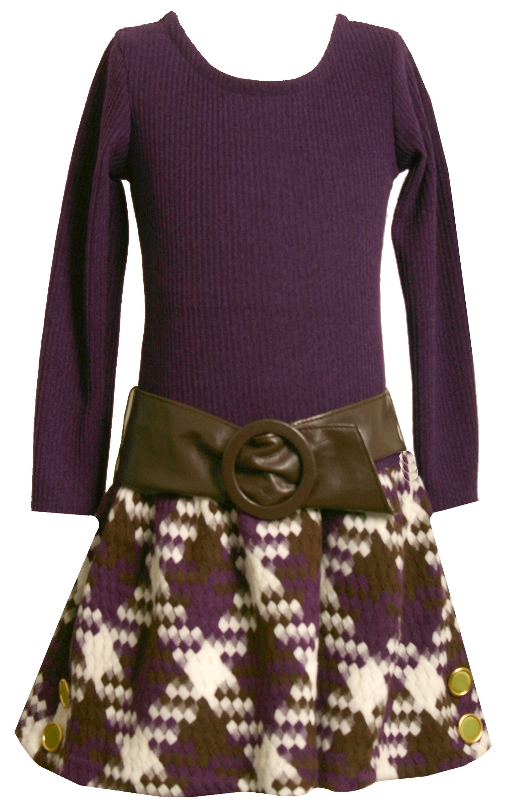 Bonnie Jean Girls' Knit Top & Boucle Skirt Set - Cute Outfit for School, Parties & Family Photos | Big Girls' Fashion 2-Piece Outfit