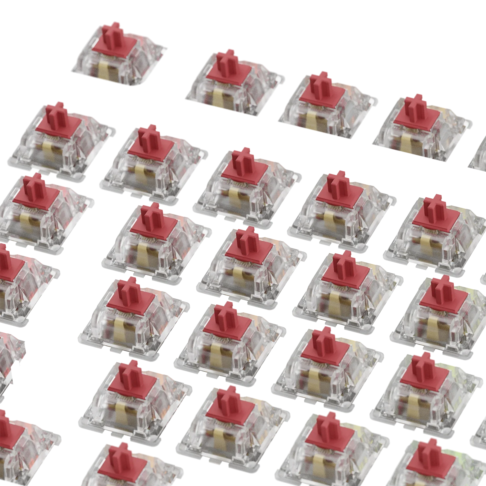 Glorious Fox Heavy MX 75 ANSI Mechanical Keyboard Switches - Premium Linear Switches for Gaming, Typing & Office Work (Pack of 10) - Perfect for PC Builds, Keyboard Modding & Custom Keyboards