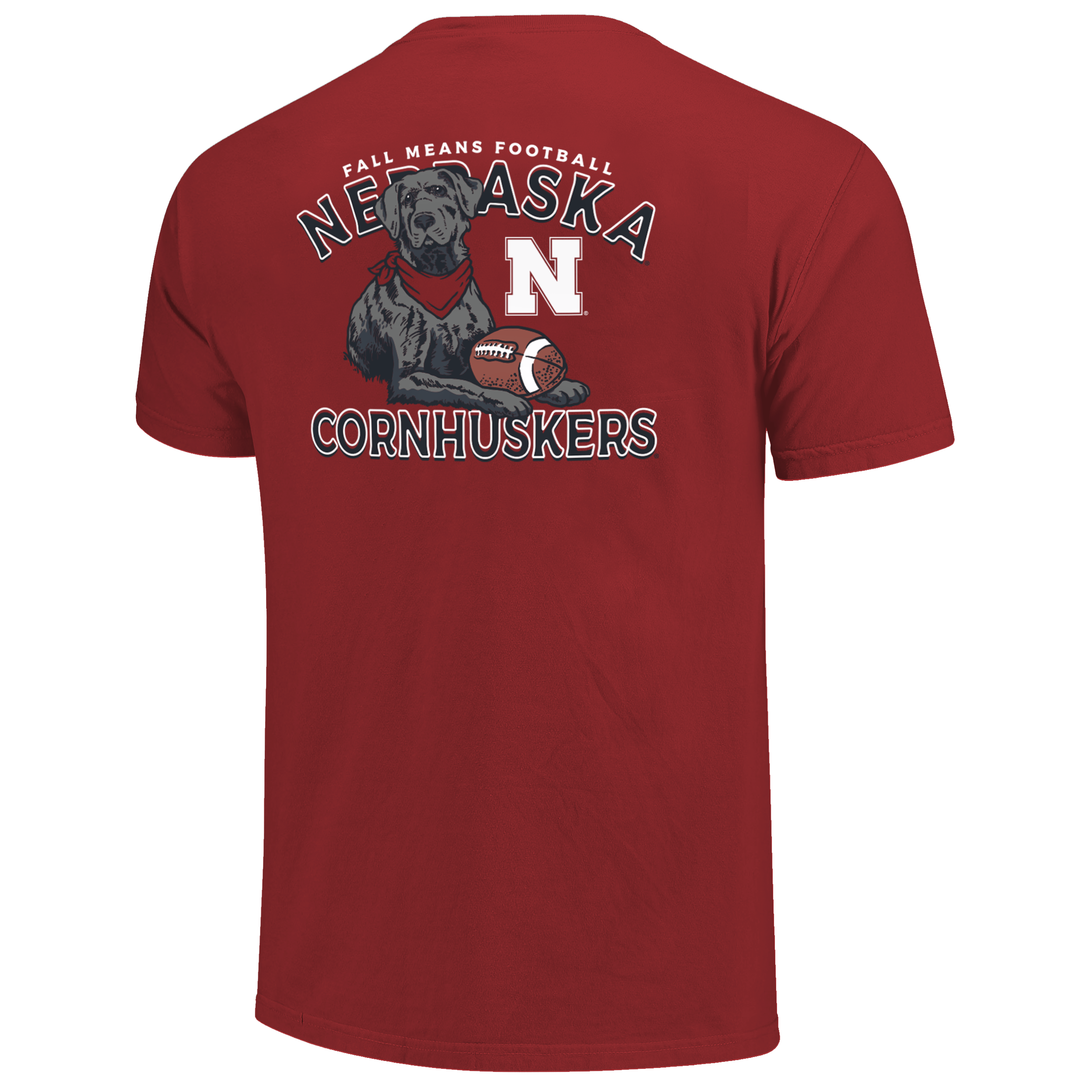 Nebraska Huskers Fan T-Shirt for Men - Comfortable Labrador Print Tee for Game Day & Casual Wear