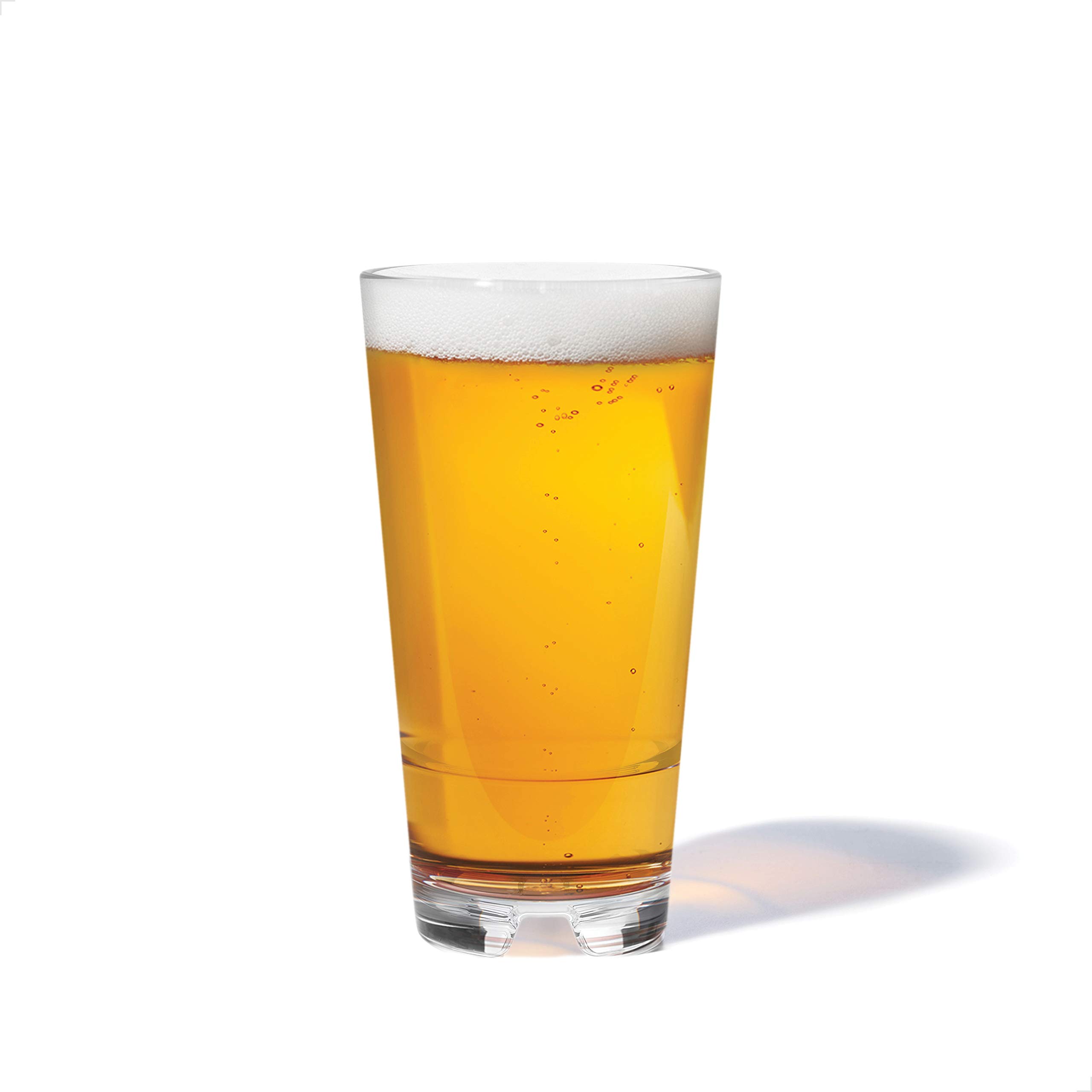 Premium 16oz Tritan Plastic Beer Glasses - Set of 24 Unbreakable, Dishwasher Safe & Heat Resistant Stacking Pint Cups - Perfect for Parties, Bars, Camping & Outdoor Events - Clear TOSSWARE RESERVE Collection