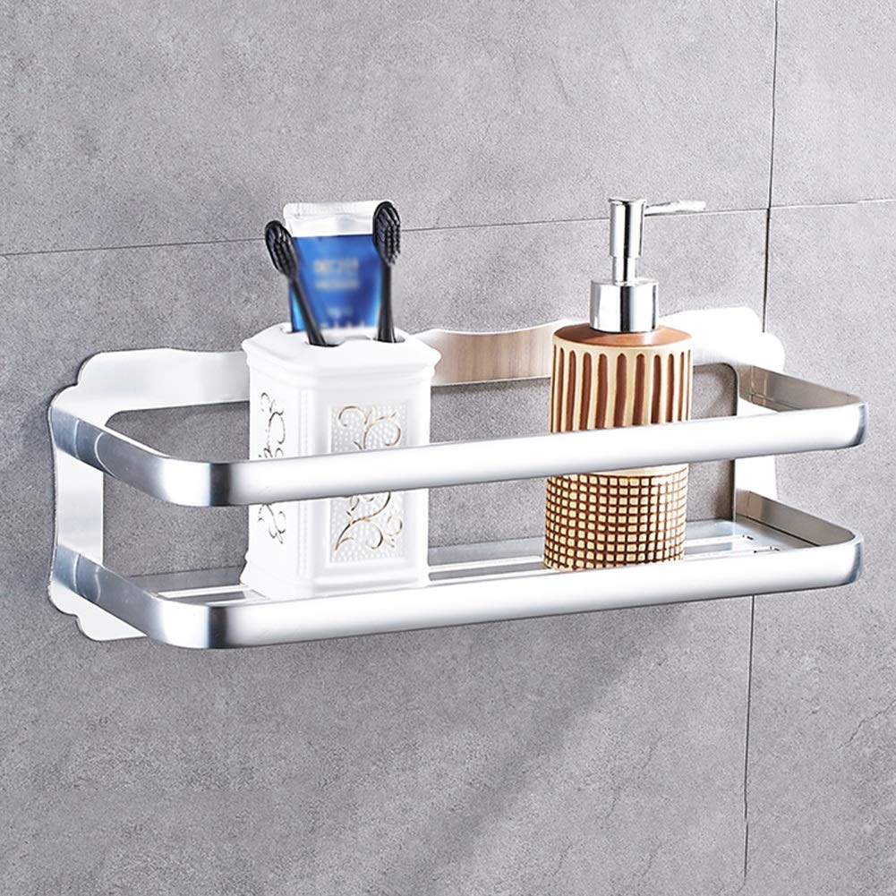 LSNLNN Bathroom Shower Corner Shelf - No Drill Wall Mounted Storage Rack for Shampoo, Soap & Toiletries - Space Saving Organizer for Bath, Vanity & Shower - Perfect for Small Bathrooms & Apartments