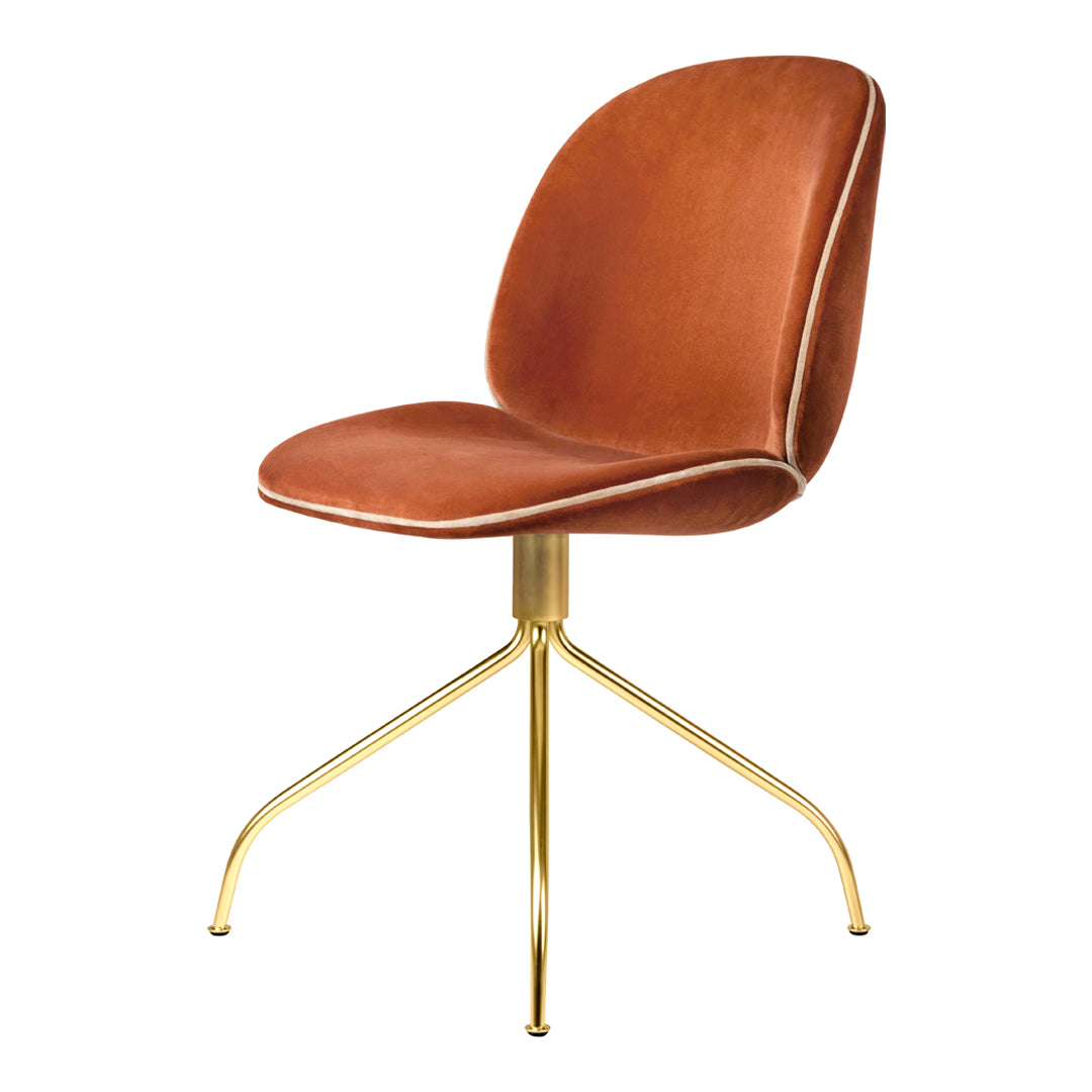 Ergonomic Beetle Meeting Chair with Swivel Base - Fully Upholstered Office Chair for Conference Rooms & Home Offices - Comfortable Seating for Long Work Sessions