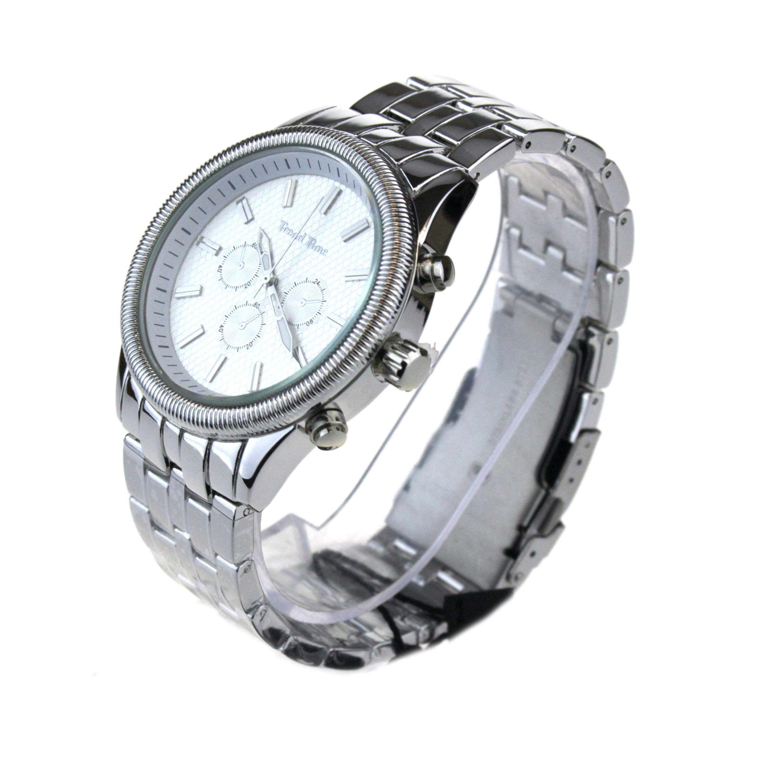 Luxury Men's Dress Watch - Round Analog Quartz Metal Band Wristwatch for Business, Formal & Casual Wear | Water Resistant & Stylish Accessory