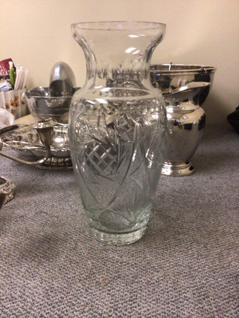 12 3/4 Inch Clear Glass Vase for Flowers - Tall Cylinder Centerpiece for Weddings, Home Decor & Floral Arrangements