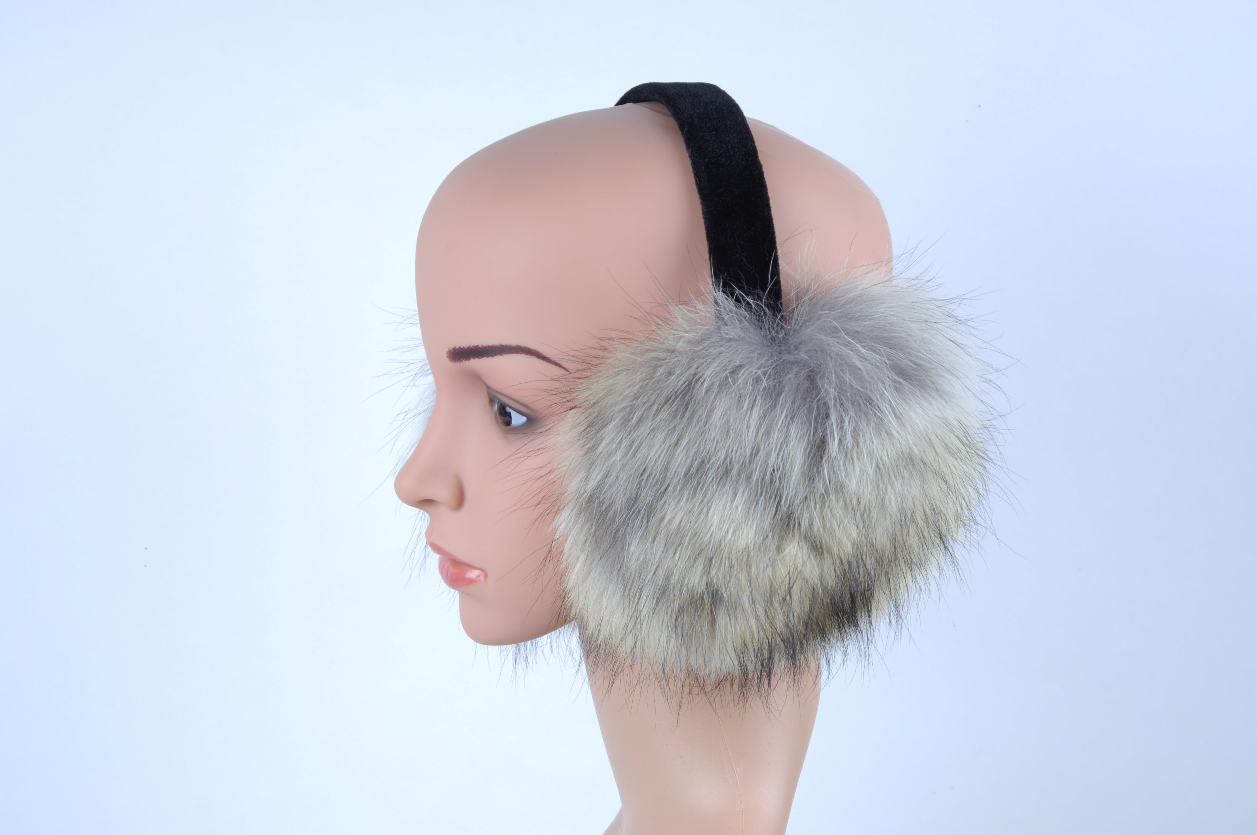Custom Made Coyote Ear Muffs for Winter - Warm Fleece-Lined Ear Protection for Outdoor Activities, Hunting, and Cold Weather
