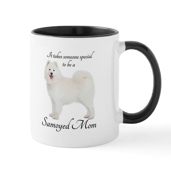 Samoyed Mom Ceramic Coffee Mug 11 oz - Perfect for Tea & Coffee Lovers - Great Gift for Dog Moms & Pet Lovers - Ideal for Home, Office & Gifts