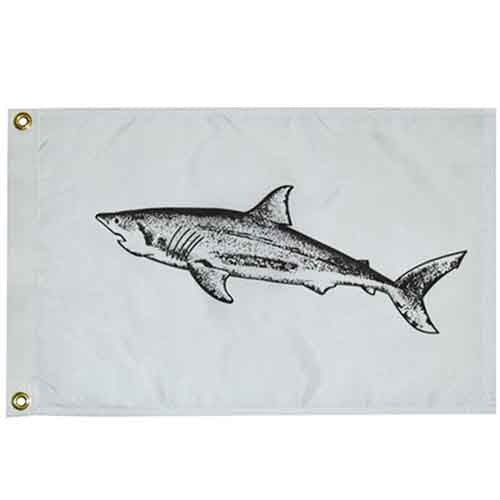 Shark Outrigger Flag - High Visibility Safety Flag for Kayaks, Boats & SUVs - Perfect for Fishing, Paddleboarding & Outdoor Adventures