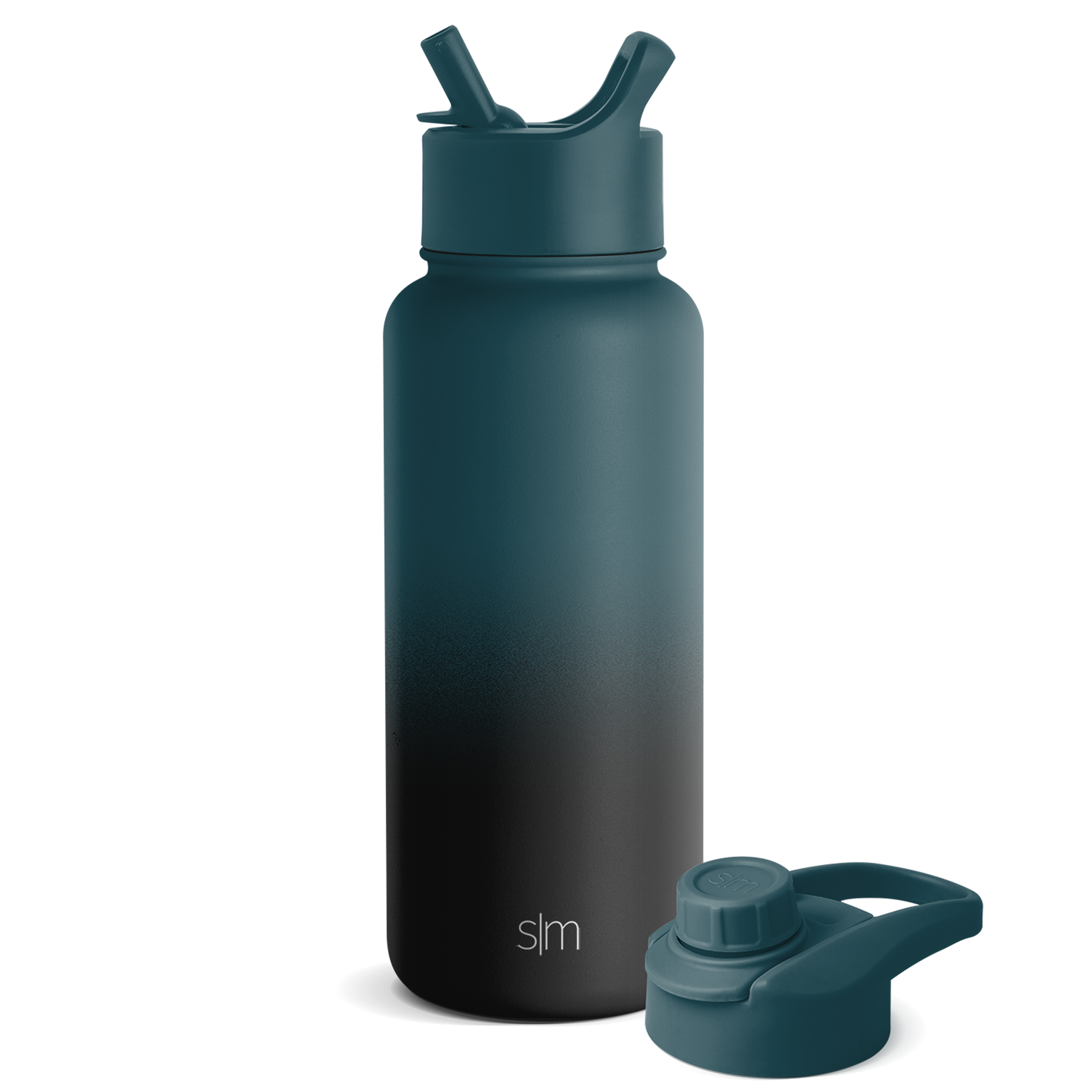 **Summit Water Bottle - 32oz Insulated Stainless Steel with Straw & Chug Lids - Leakproof for Gym, Hiking & Travel**