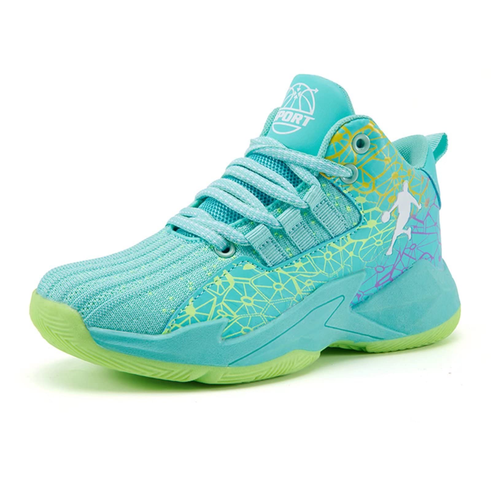 PTYIBO Unisex Kids Basketball Shoes - Breathable Athletic Sneakers for Boys & Girls - Perfect for School, Training & Casual Wear