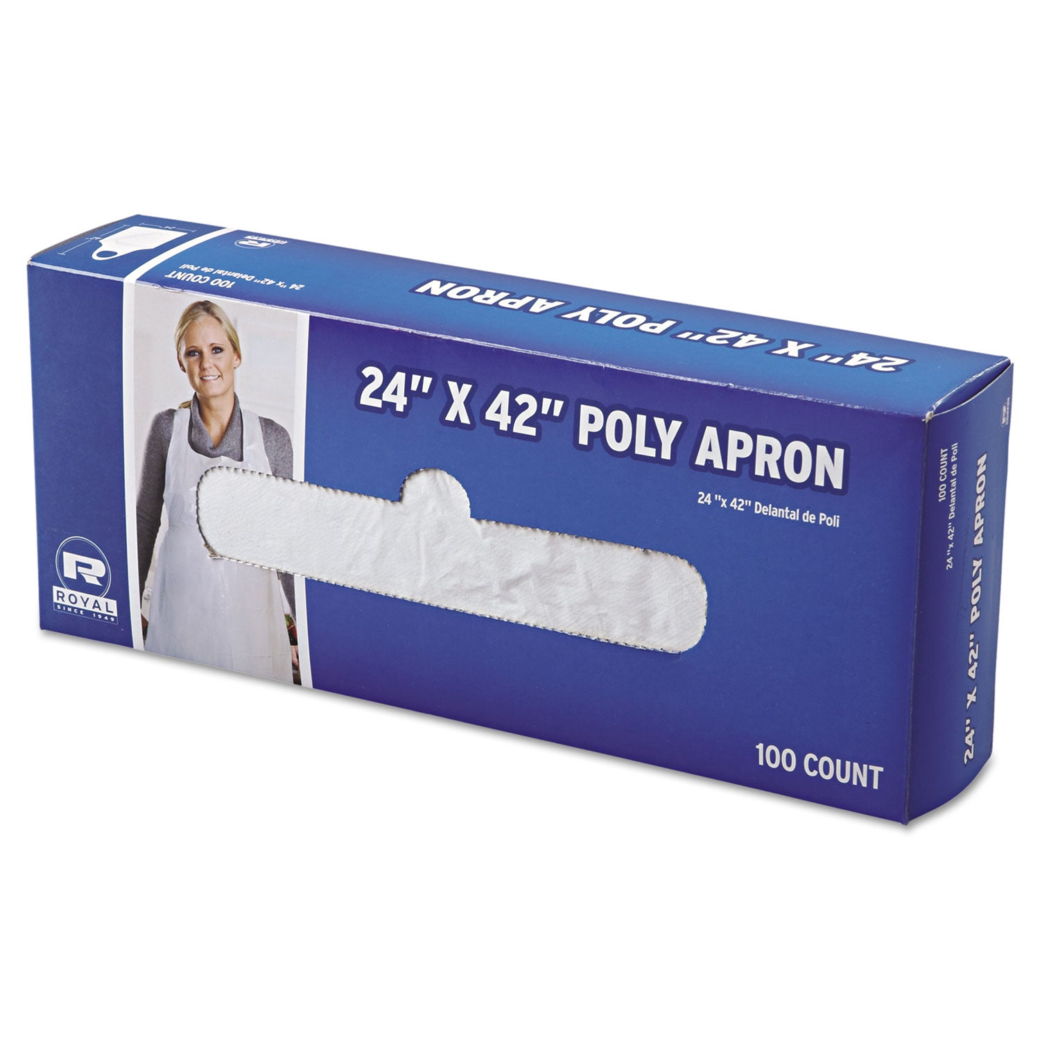 AmerCareRoyal® Disposable Poly Apron - 24