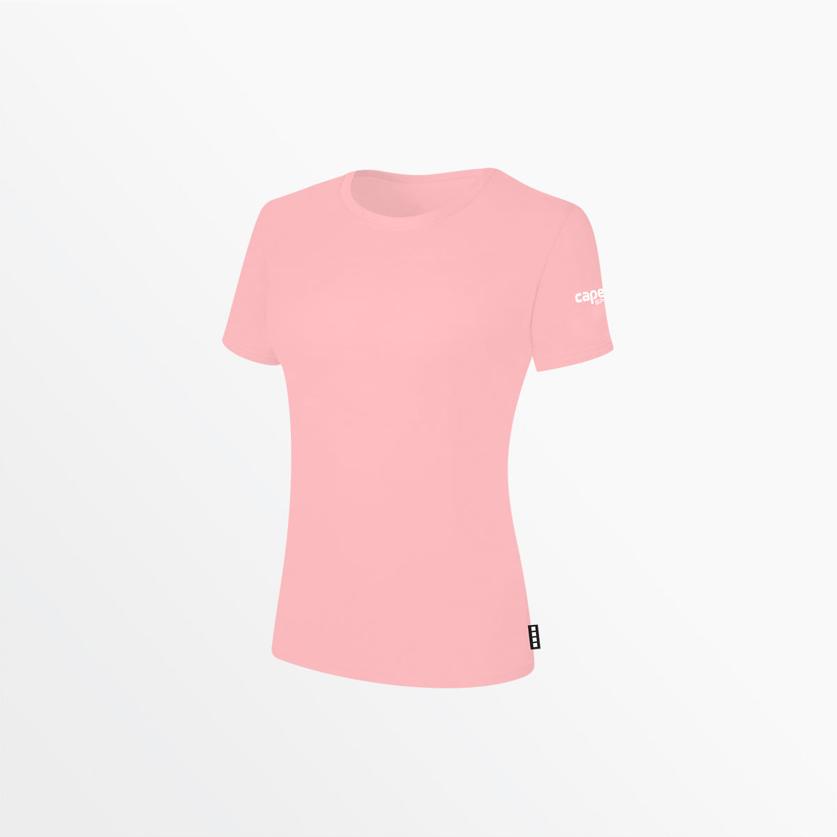 Women's Basic T-Shirt with Sleeve Logo - Soft Cotton Crewneck Tee for Casual Wear, Workout & Everyday Outfits