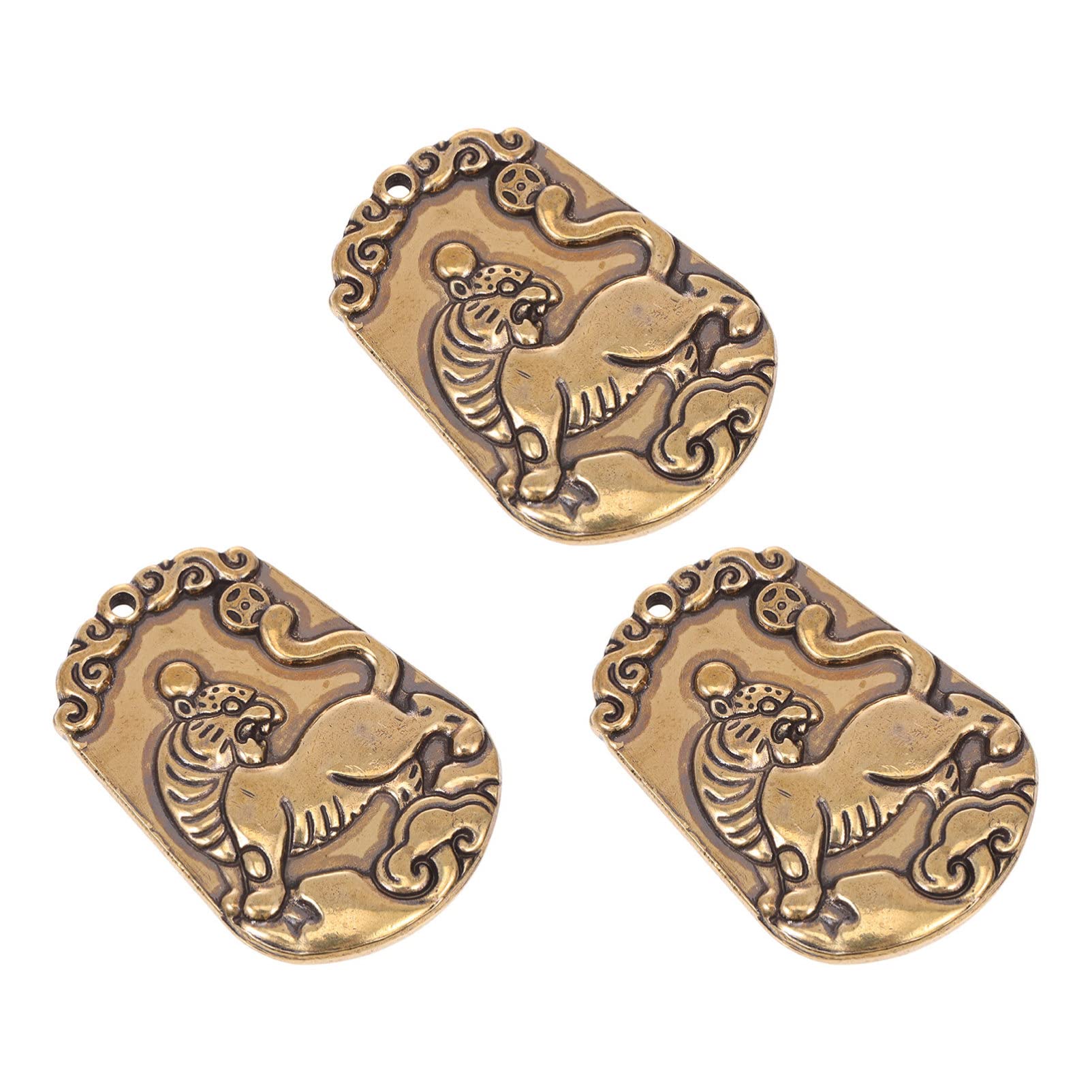 ULTNICE 3-Piece Zodiac Keychain Set - Chinese Zodiac Year Pendant, Cute Brass Key Rings for Purse, Phone & Car Hanging Decor - Lucky Charm Gift for Home, Office & Travel Accessories