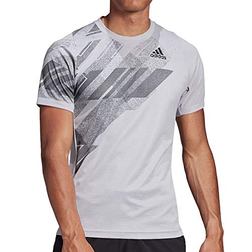 Adidas Men's Freelift Printed T-Shirt - Heat.RDY Moisture Wicking Performance Tee for Running, Gym & Outdoor Activities