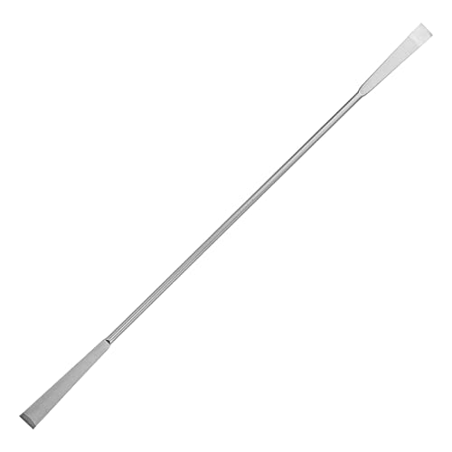 Premium Double-Headed Metal Makeup Spatula - 20cm Lab Spatula with Micro Scoop for Reagent Mixing & Cosmetic Application | Ideal for Professional Makeup Artists, DIY Beauty & Laboratory Use