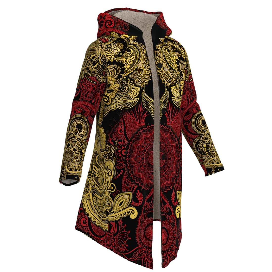 Lunafide The Kali Cloak - Limited Edition | 100% Polyester Sherpa Lining | Sublimation Printed | Unisex Ultra Soft Anti-Shrink Cloak | Perfect for Cosplay, LARP, Halloween & Winter Fashion
