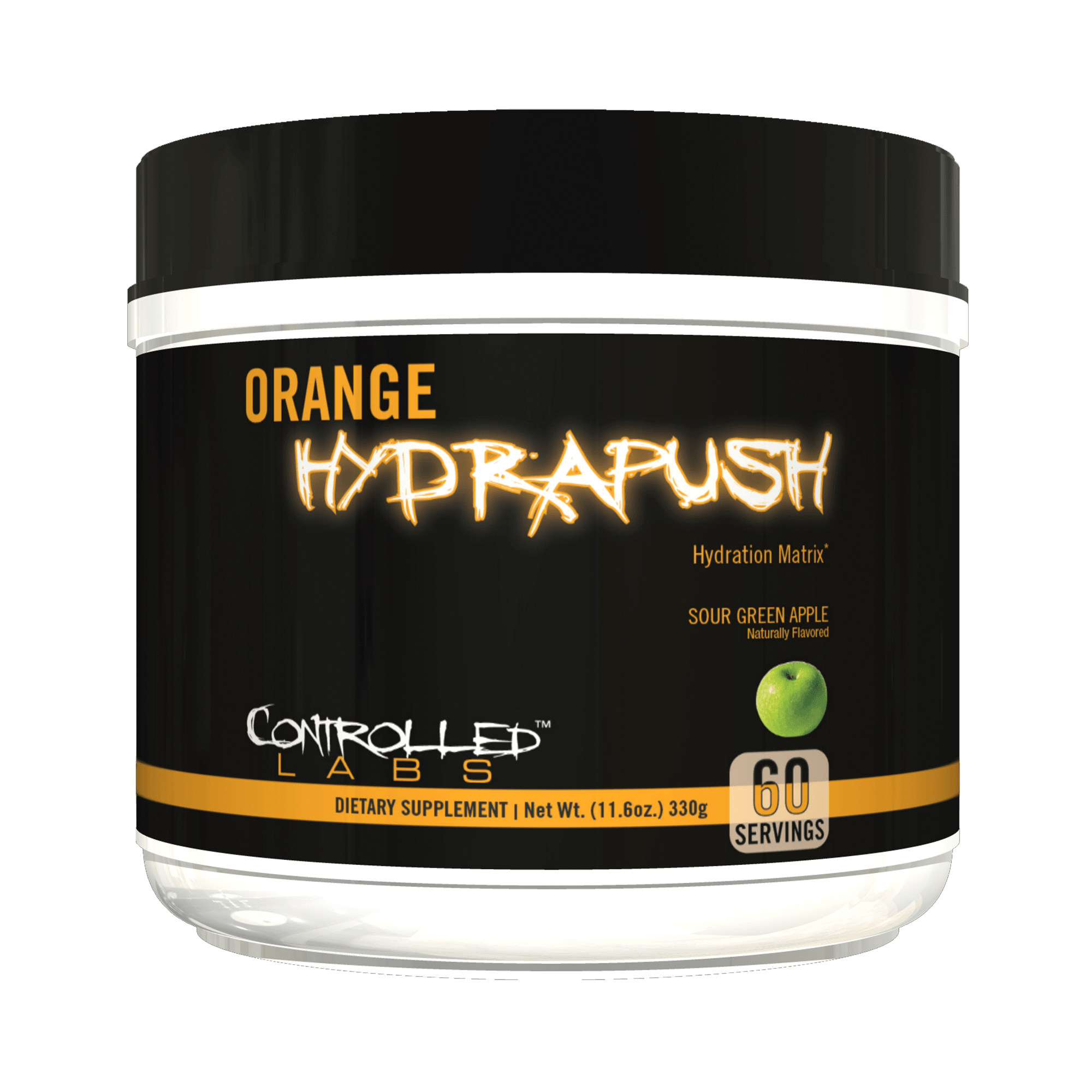 Controlled Labs Orange HydraPush Electrolyte Powder - 60 Servings for Hydration & Workout Recovery | Pre & Post Workout Supplement for Athletes & Fitness Enthusiasts