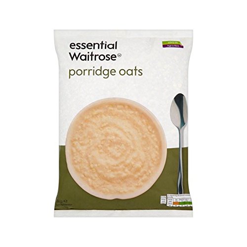 Waitrose Essential Porridge Oats 1kg - Premium Rolled Oats for Healthy Breakfast, Baking & Smoothies