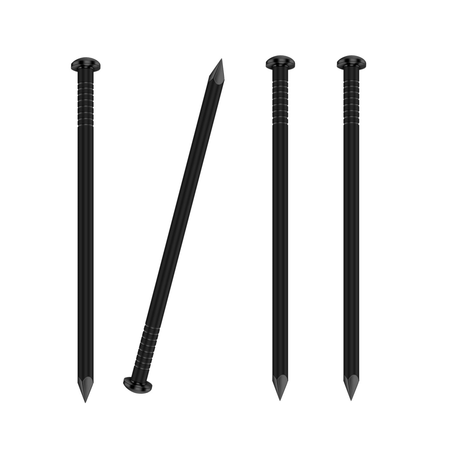 400 PCS 3/4 Inch Black Round Head Nails - Heavy Duty Picture Hanging Nails for Wood, Drywall & DIY Home Projects - Perfect for Wall Decor, Framing & Crafts