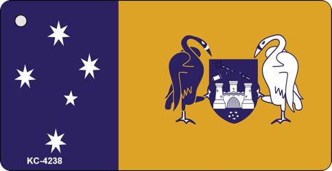 Australian Capital Territory Flag Novelty Aluminum Keychain KC 4238 - Perfect for Travel Gifts, Souvenirs & Keyring Collections