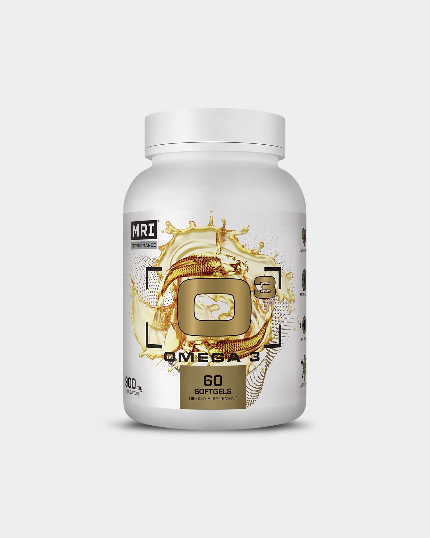 MRI Performance Omega 3 Fish Oil Supplement - High Potency EPA & DHA for Heart, Brain & Joint Health - Supports Cognitive Function & Cardiovascular Wellness - Perfect for Athletes & Active Lifestyles