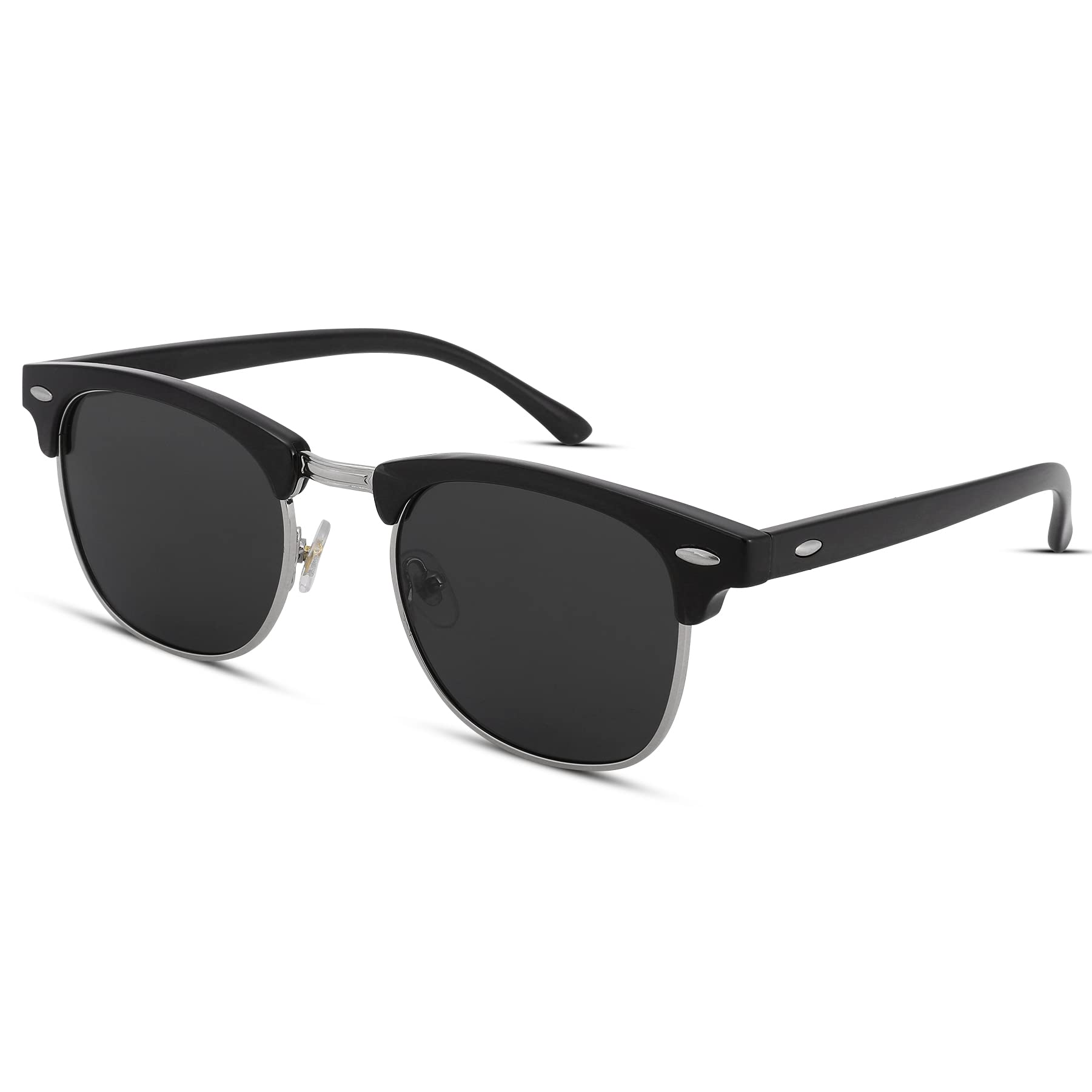 Pro Acme Semi-Rimless Polarized Sunglasses UV 400 Protection for Men & Women - Stylish & Comfortable for Driving, Outdoor Sports & Beach Activities