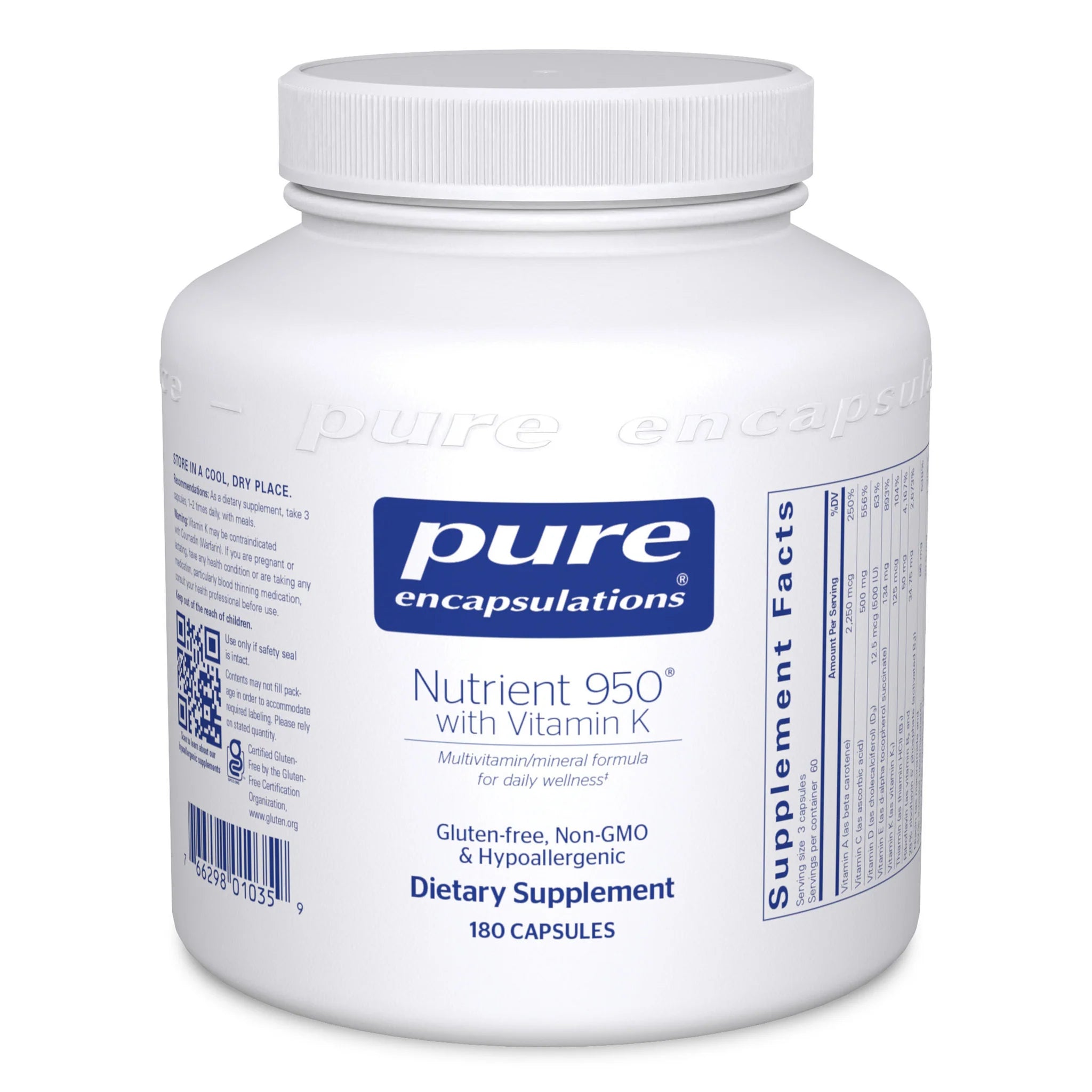 Nutrient 950® with Vitamin K - Premium Multivitamin Supplement for Immune Support & Bone Health - Ideal for Daily Wellness & Active Lifestyles