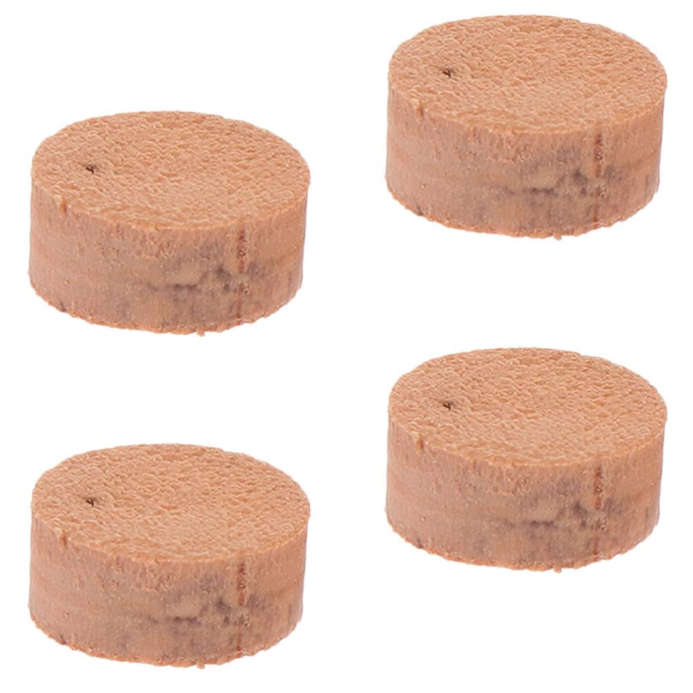 4-Piece Drain Valve Pad Set - Spit Valve Cork Pad Replacement for Trombone, Tuba, Trumpet & Brass Instruments - Durable Tube Instrument Key Pads - Perfect for Band, Orchestra & Music Practice Sessions