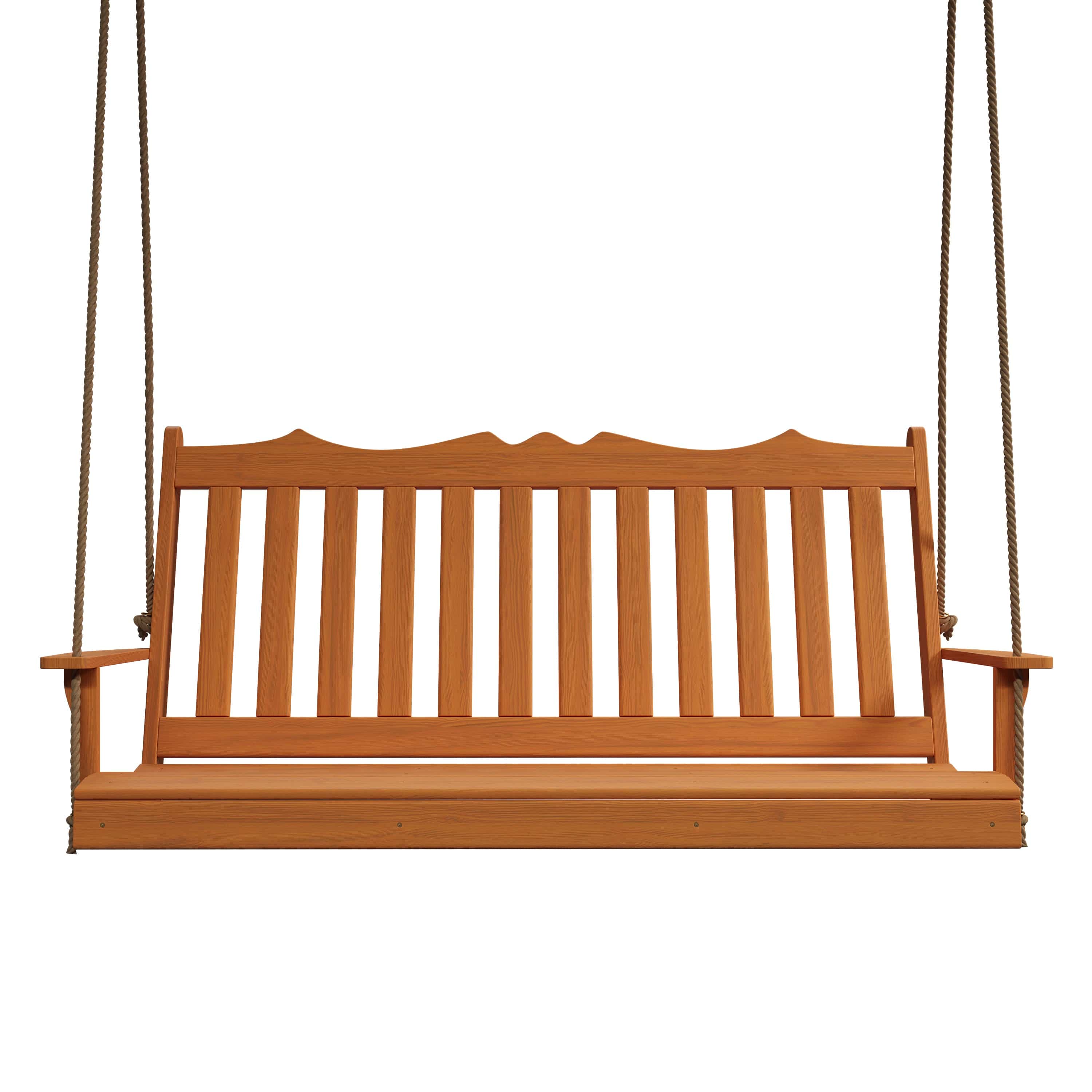 Keystone Amish Co. 6 Foot York Red Cedar Porch Swing with Natural Stain - Perfect for Outdoor Relaxation, Backyard Decoration, and Garden Seating