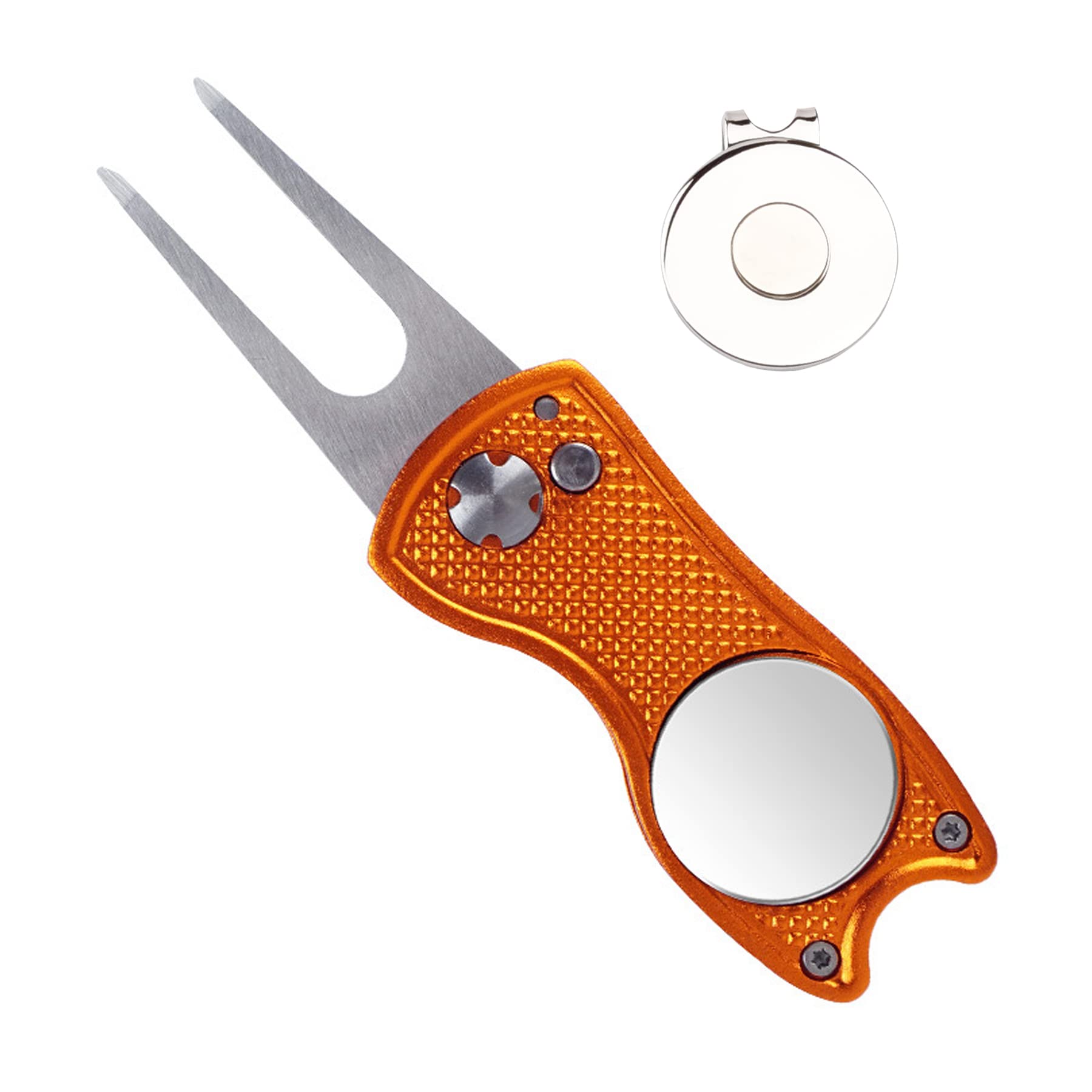**Premium Magnetic Golf Divot Tool with Ball Marker & Hat Clip – Durable Golf Course Accessories for Men & Women – Perfect Golf Gifts for Players & Enthusiasts (Ideal for Greens Repair & On-Course Convenience)**