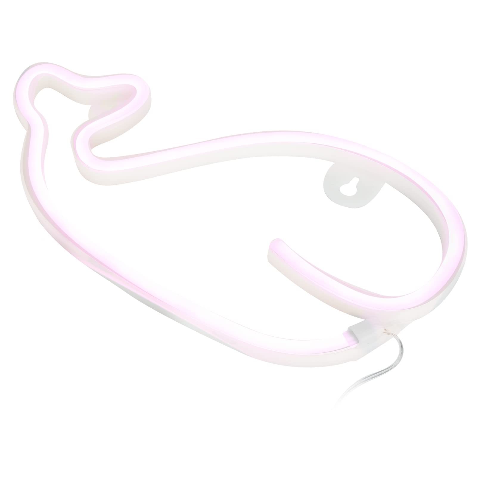Pink LED Neon Sign - Battery Powered Neon Light for Beauty Salon, Wedding, Party Decor - Perfect for Wall Art, Bedroom, Bar & Shop Signage