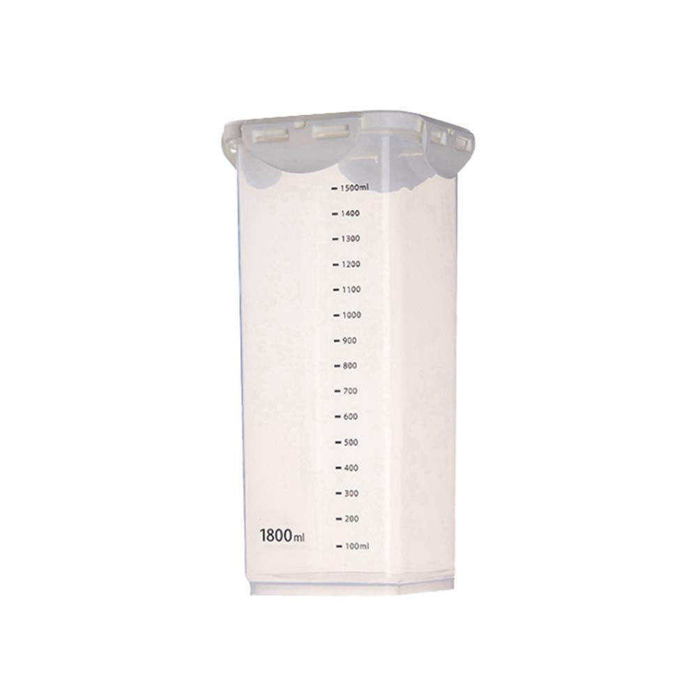 Naiyafly Airtight Food Storage Containers with Scale - 240/650/1000/1800ML Glass Jars for Kitchen Pantry Organization, Refrigerator Fresh Food, Dried Fruits & Snacks - Perfect for Meal Prep, Baking Ingredients & Bulk Food Storage