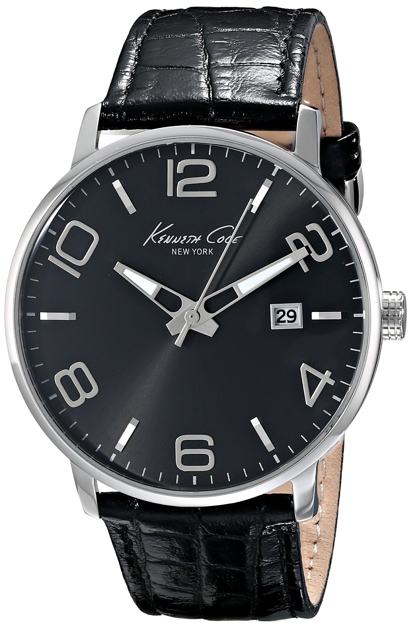 Kenneth Cole New York Men's KC8005 Dress Sport Watch - Black Dial, Black Strap, Analog Quartz Movement | Perfect for Business, Formal Events & Everyday Wear