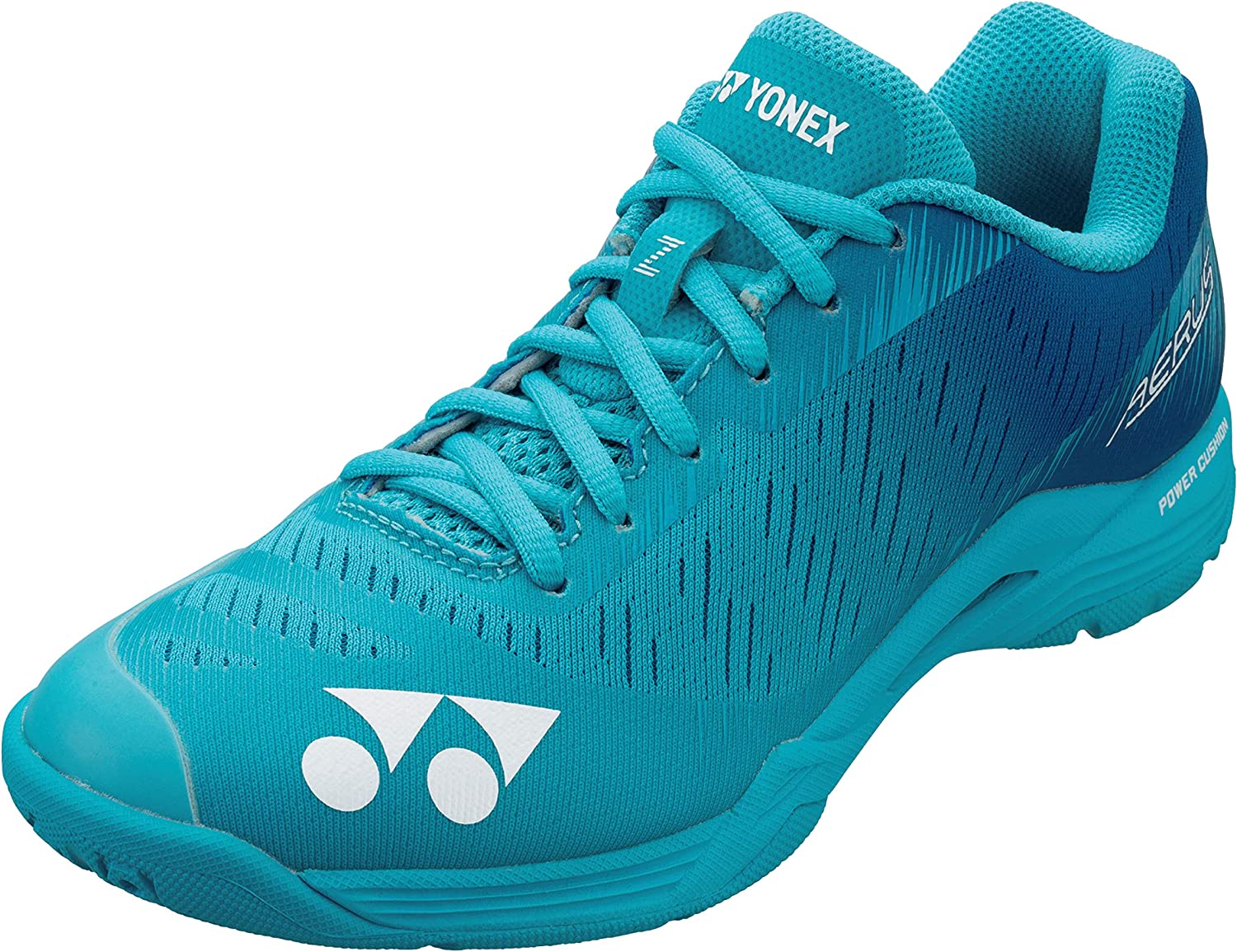 Yonex Aerus Z Men's Badminton Shoes - Lightweight & Breathable for Court Sports (Mint Blue) - Perfect for Badminton, Tennis & Indoor Court Games