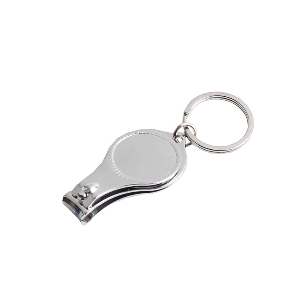 3-in-1 Multifunctional Toenail Clippers with Key Ring & Bottle Opener - Professional Manicure Pedicure Tool for Home Travel & First Aid Kit Essentials