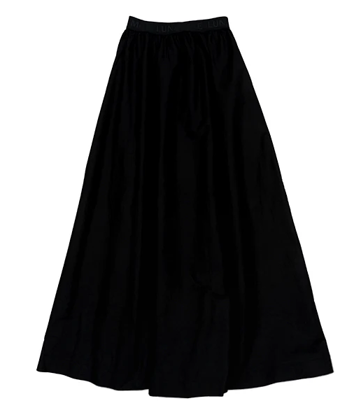 LUNA MAE LIA SKIRT for Women - Flowy Midi Skirt with Elastic Waist (XS to XL) - Perfect for Summer, Beach, Office & Casual Wear