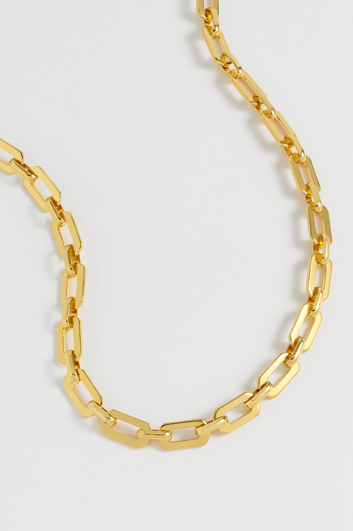 Square Link T Bar Necklace - Sterling Silver or Gold Plated Minimalist Chain for Women - Perfect for Layering, Everyday Wear & Gift Giving