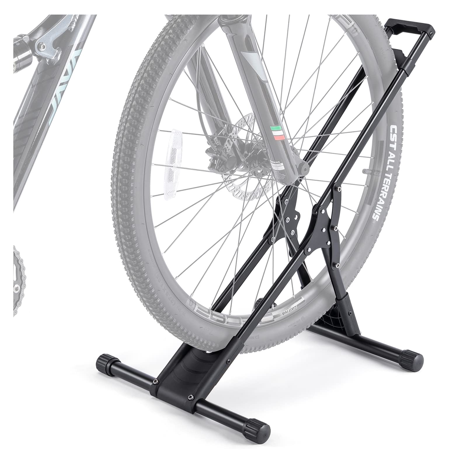 Heavy Duty Bike Floor Stand Rack - Indoor Bicycle Storage Stand for Garage, Home, Apartment - Fits 20