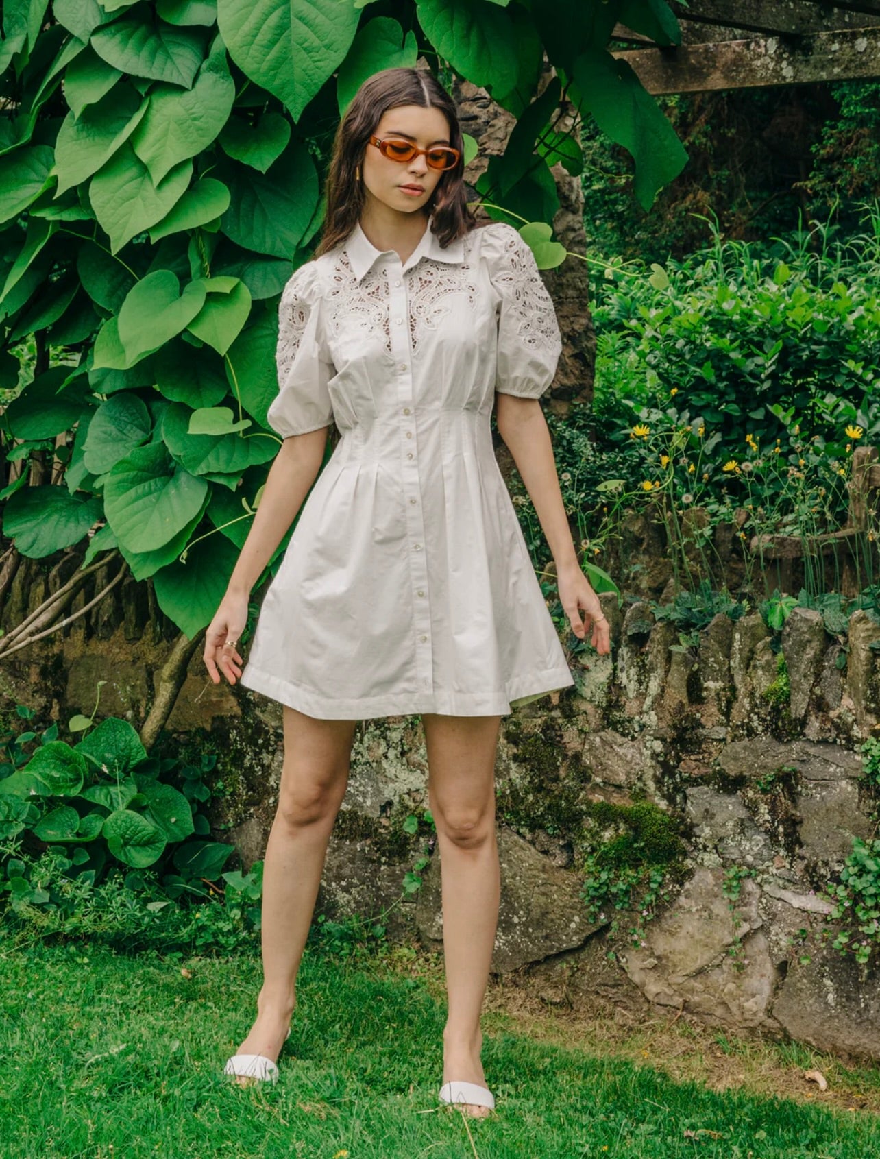 Marta Mini Dress in White - Elegant Summer Party Dress for Women, Perfect for Weddings, Dates & Night Out