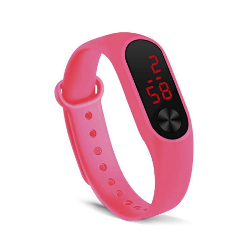 LED Sports Digital Watch - Waterproof Minimalist Electronic Wrist Watch with Rubber Bracelet for Men & Women | Perfect for Running, Swimming & Outdoor Activities
