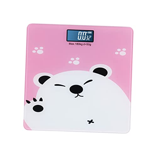 TOYANDONA Digital Baby Scale with Body Fat Measurement - 180kg Capacity, Multi-Function Electronic Weighing Machine for Newborns & Toddlers (Pink) - Perfect for Home Use, Pediatric Checkups, and Weight Management