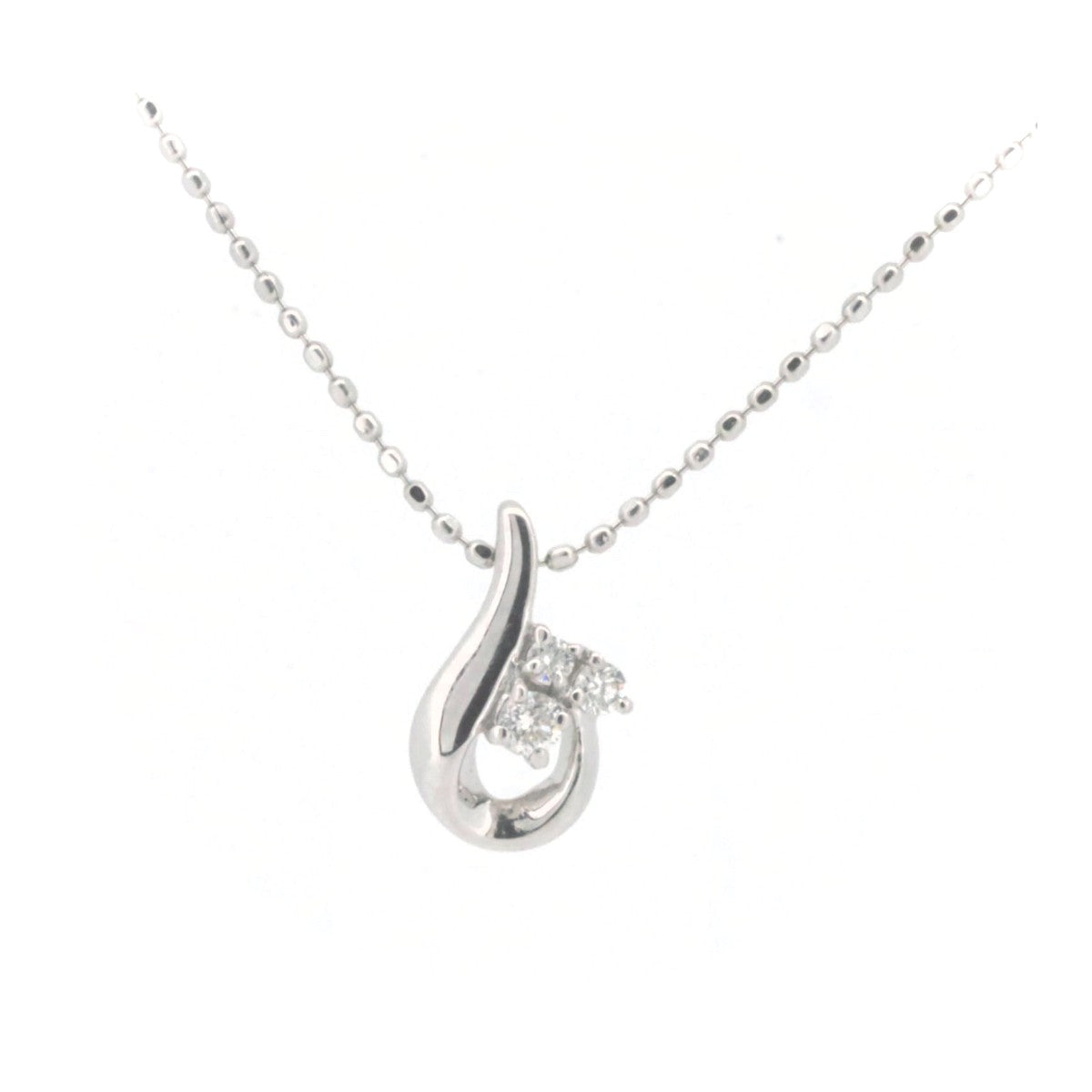 4℃ Diamond Necklace K18WG White Gold - Elegant 18K White Gold Pendant for Women | Perfect for Weddings, Anniversaries & Special Occasions