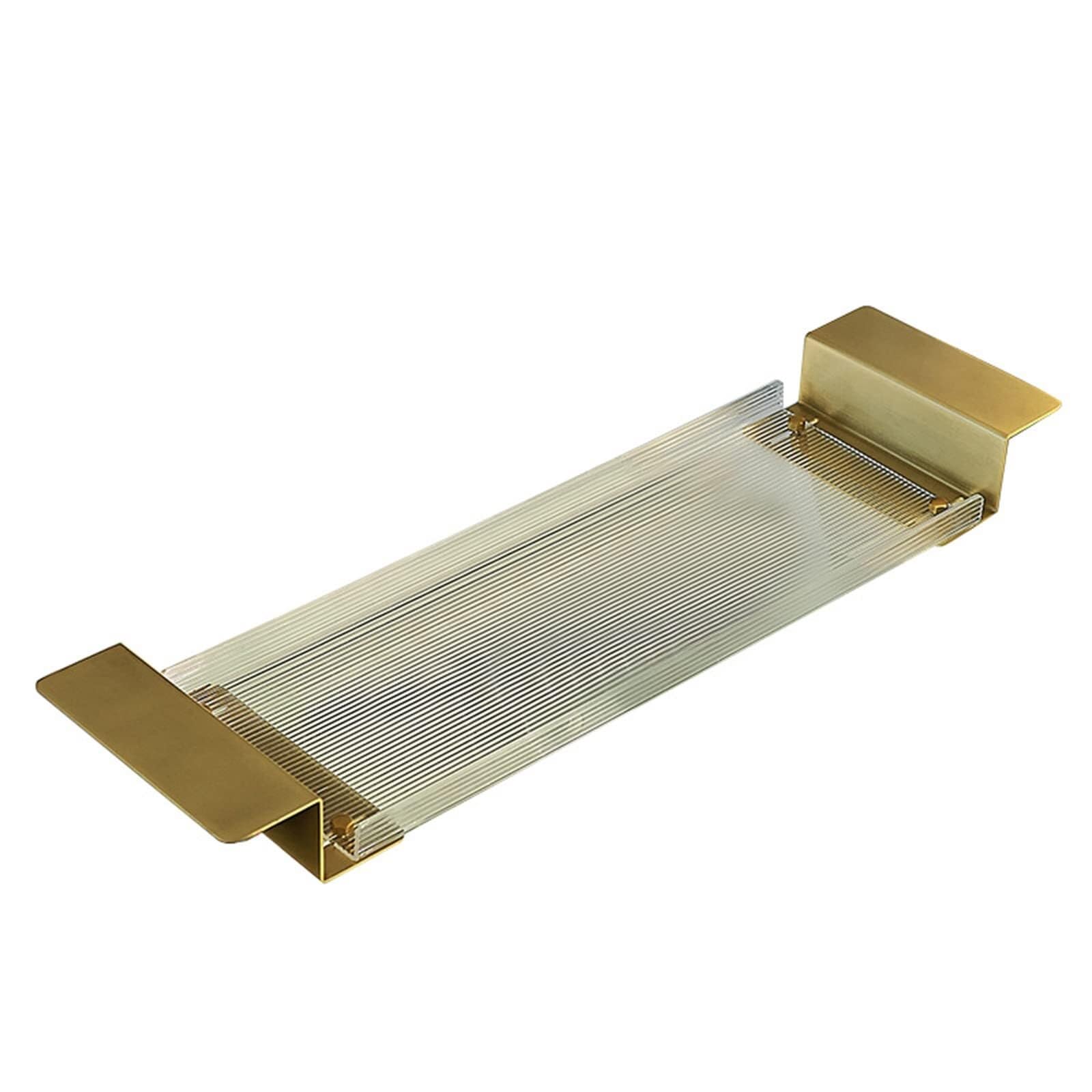 **Expandable Clear Acrylic Bathtub Caddy Tray with Non-Slip Handles - Reading Rack, Tablet Holder & Bath Serving Tray - Perfect for Relaxing Baths, Spa Days & Wine Nights**